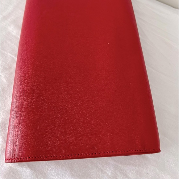 YSL Yves Saint Laurent - Belle Du Jour Red Clutch purse - Picture 7 of 10